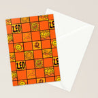 Leo Checkered Print Stationery Card Gallery Image 2