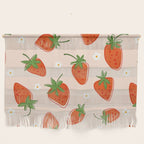 Red Strawberries Pattern Wall Hanging Gallery Image 1