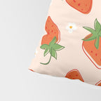 Red Strawberries Pattern Pillow Sham Gallery Image 4