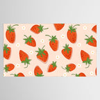 Red Strawberries Pattern Tablecloth Gallery Image 2