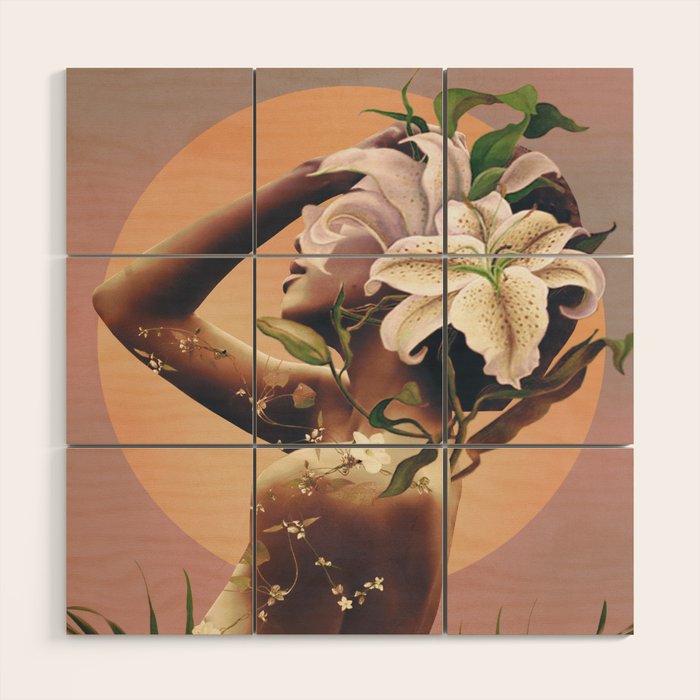 Floral beauty 3 Wood Wall Art Gallery Image 1