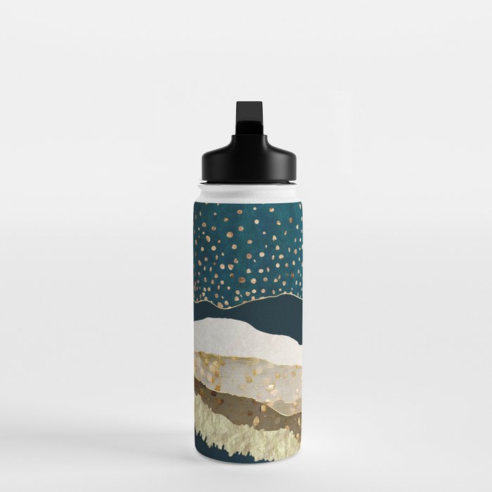 Starlit Mountain Lake Water Bottle Gallery Image 3
