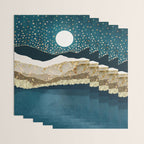 Starlit Mountain Lake Wrapping Paper Gallery Image 3