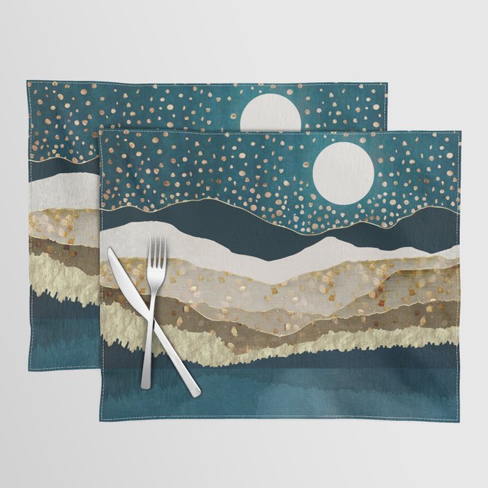 Starlit Mountain Lake Placemat Gallery Image 1