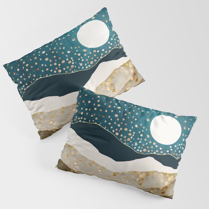 Starlit Mountain Lake Pillow Sham Gallery Image 3
