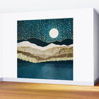 Starlit Mountain Lake Wall Mural Gallery Image 2