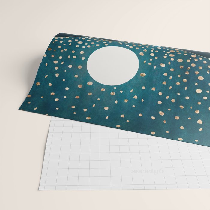 Starlit Mountain Lake Wrapping Paper Gallery Image 2