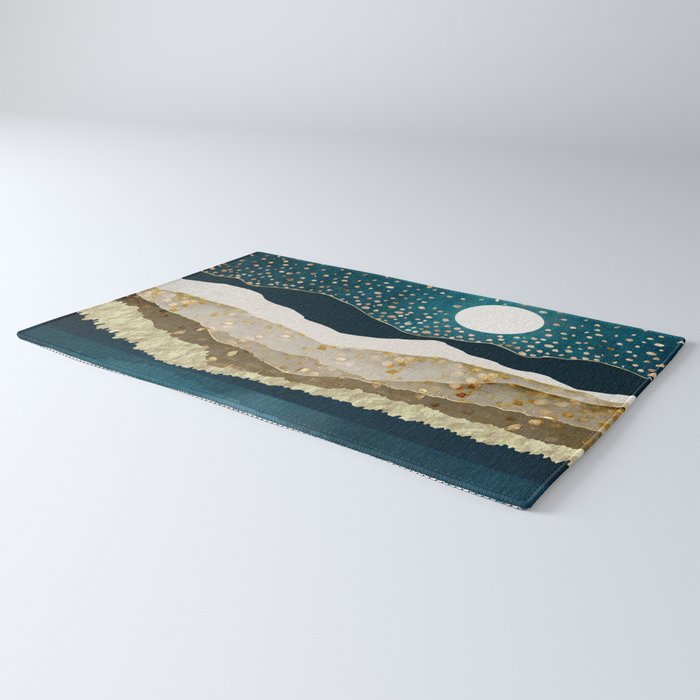 Starlit Mountain Lake Rug Gallery Image 3