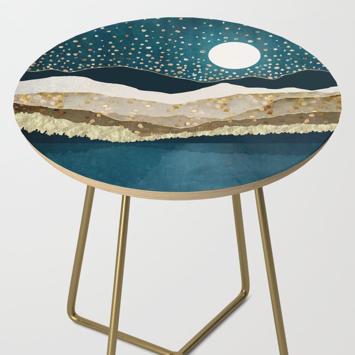 Starlit Mountain Lake Side Table Gallery Image 2