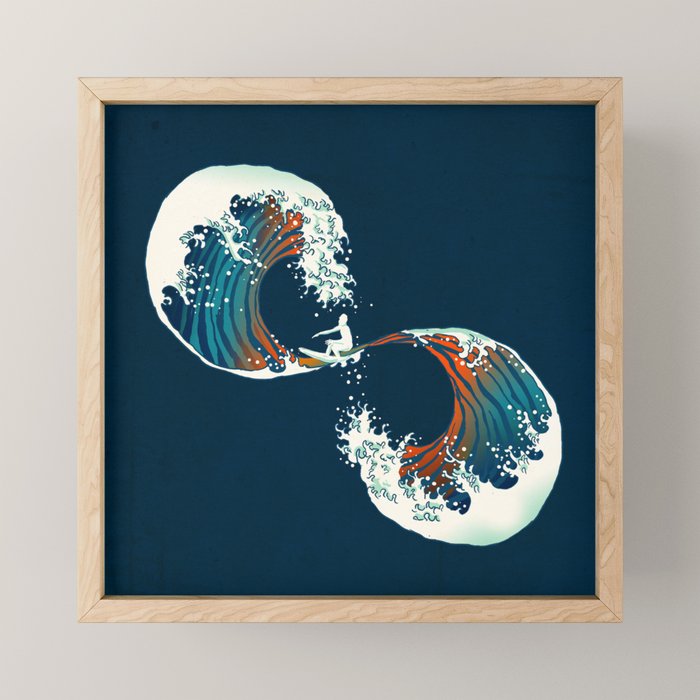 The Wave is forever Mini Art Print Gallery Image 1