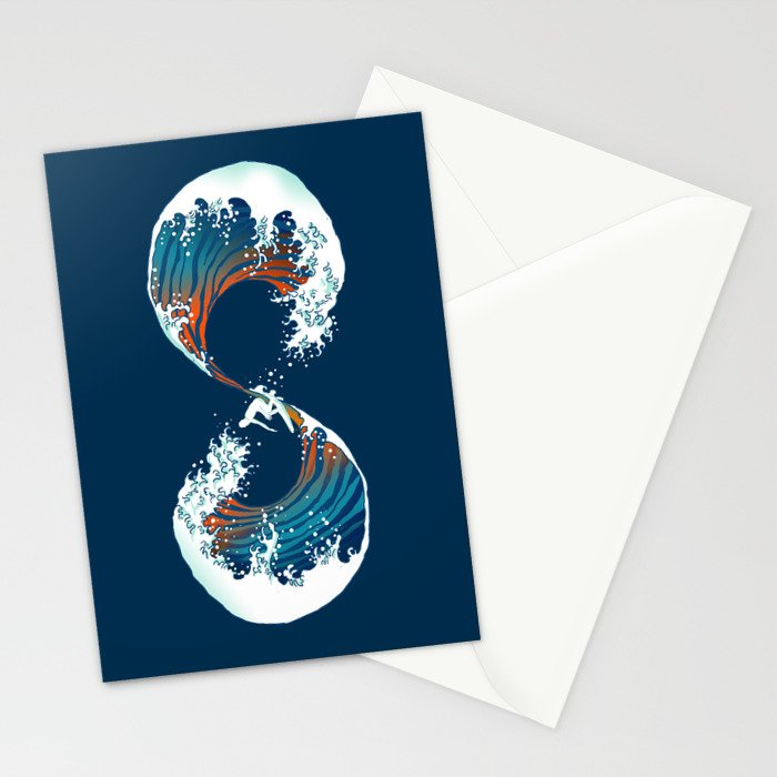 The Wave is forever Stationery Card Gallery Image 2