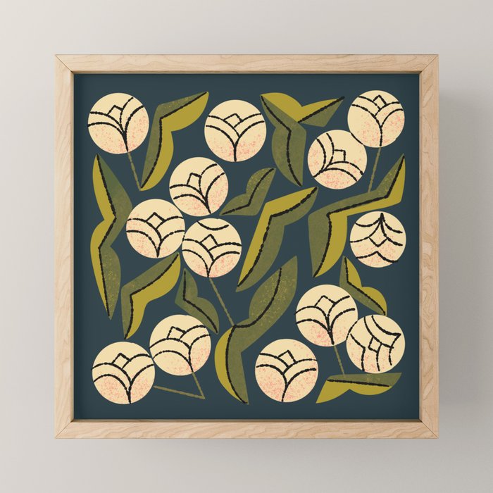 Ivory Blooms Mini Art Print Gallery Image 1