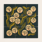 Ivory Blooms Wood Wall Art Gallery Image 1