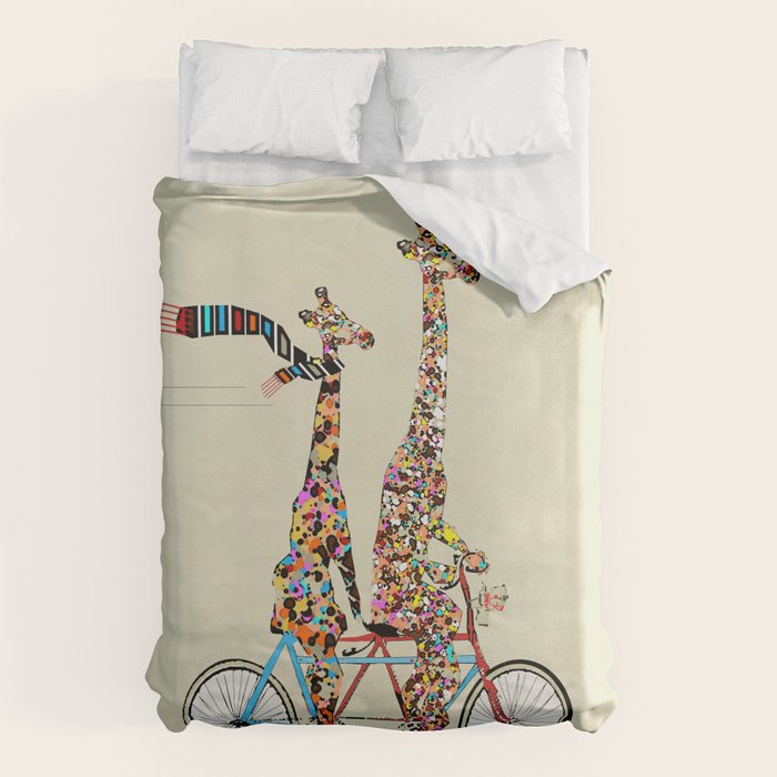 giraffe days lets tandem Duvet Cover Gallery Image 6