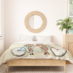 giraffe days lets tandem Duvet Cover Gallery Image 3