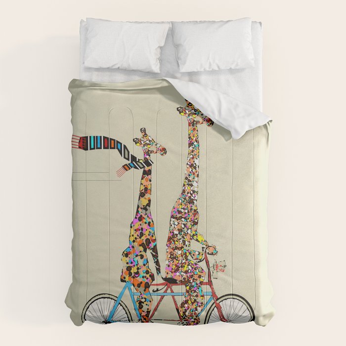 giraffe days lets tandem Comforter Gallery Image 1