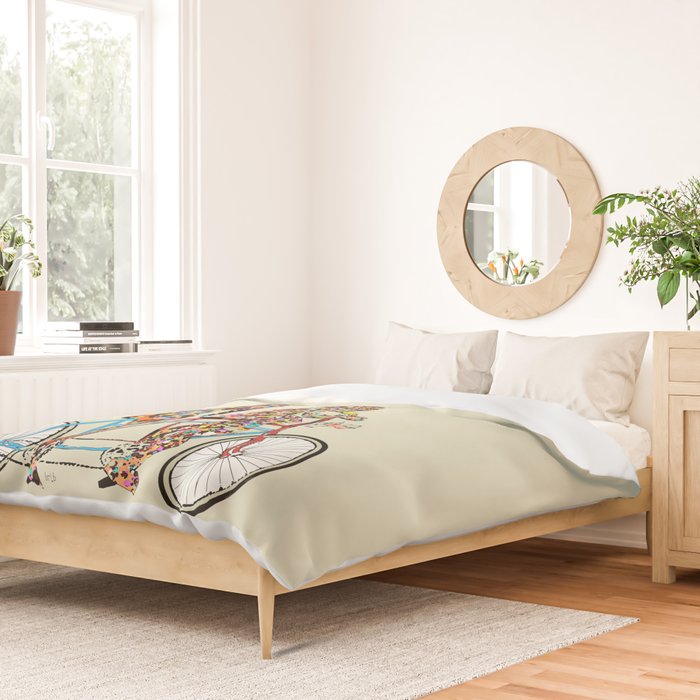 giraffe days lets tandem Duvet Cover Gallery Image 2