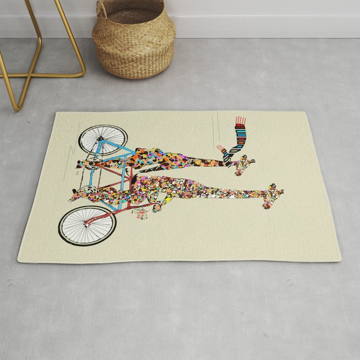 giraffe days lets tandem Rug Gallery Image 1