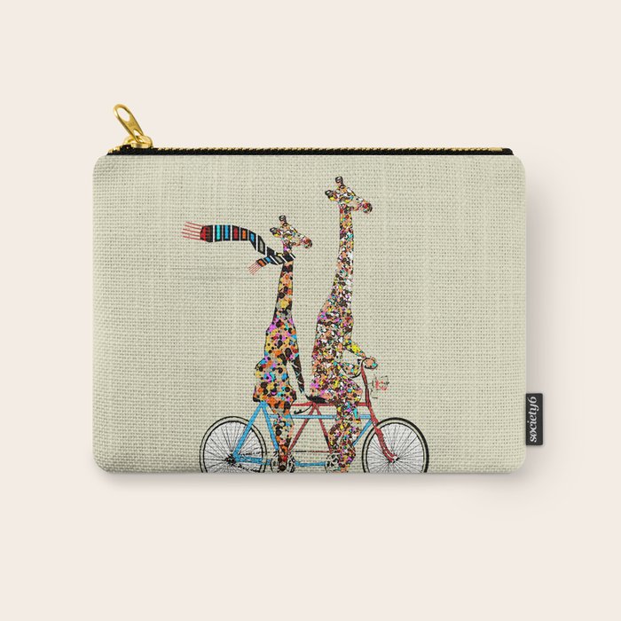 giraffe days lets tandem Carry All Pouch Gallery Image 1