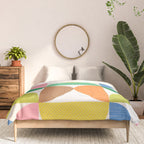 Mid Century Modern Shapes - Multi Color Comforter Gallery Image 3