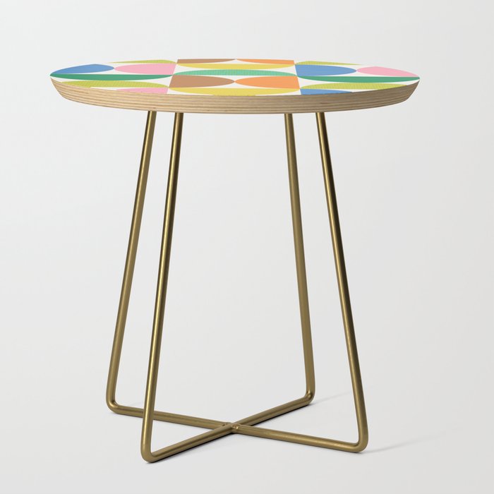 Mid Century Modern Shapes - Multi Color Side Table Gallery Image 1