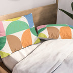 Mid Century Modern Shapes - Multi Color Pillow Sham Gallery Image 2