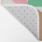 Mid Century Modern Shapes - Multi Color Bath Mat Gallery Image 2