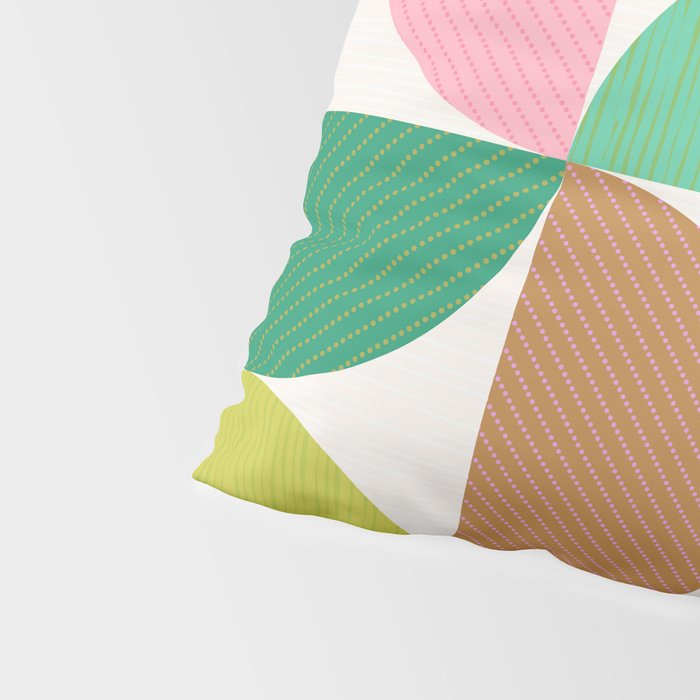 Mid Century Modern Shapes - Multi Color Pillow Sham Gallery Image 4