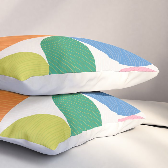 Mid Century Modern Shapes - Multi Color Pillow Sham Gallery Image 3