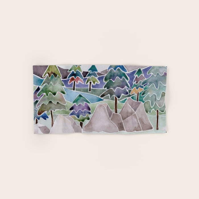 Evergreens in the Hills Bath Towel Gallery Image 1