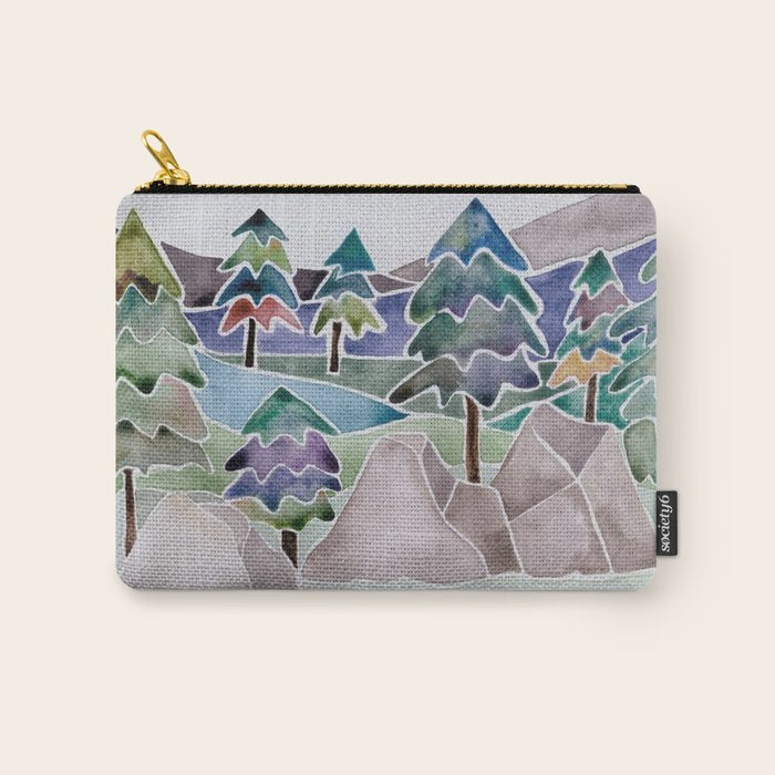 Evergreens in the Hills Carry All Pouch Gallery Image 1