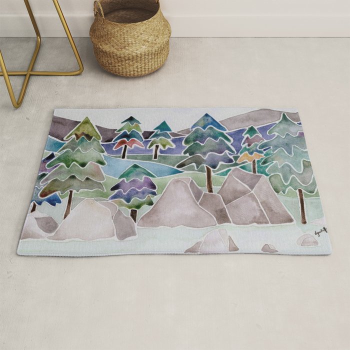 Evergreens in the Hills Rug Gallery Image 1