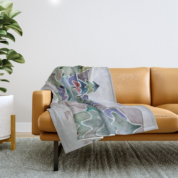 Evergreens in the Hills Throw Blanket Gallery Image 1