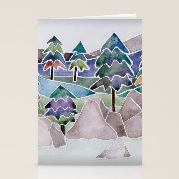 Evergreens in the Hills Stationery Card Gallery Image 2