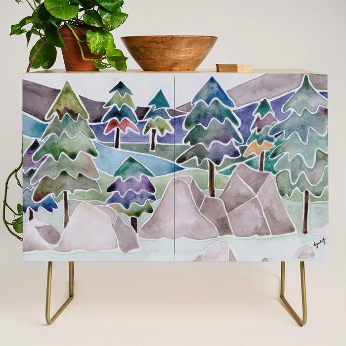 Evergreens in the Hills Credenza Gallery Image 1