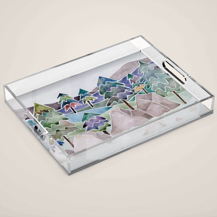 Evergreens in the Hills Acrylic Tray Gallery Image 1