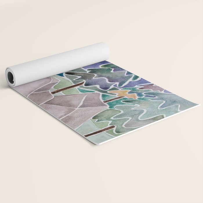 Evergreens in the Hills Yoga Mat Gallery Image 2