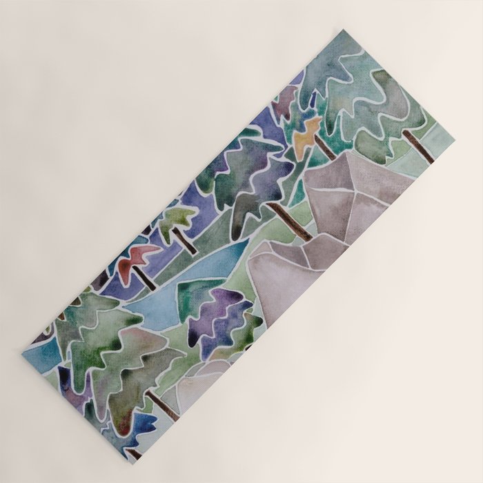 Evergreens in the Hills Yoga Mat Gallery Image 1
