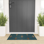 Copper Art Deco on Emerald Welcome Mat Gallery Image 3