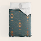 Copper Art Deco on Emerald Comforter Gallery Image 8