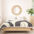 Abstract botanical - black  Duvet Cover Gallery Image 3