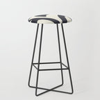 Abstract botanical - black  Stool Gallery Image 1