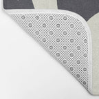 Abstract botanical - black  Bath Mat Gallery Image 2