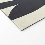 Abstract botanical - black  Welcome Mat Gallery Image 2