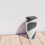 Abstract botanical - black  Travel Mug Gallery Image 4