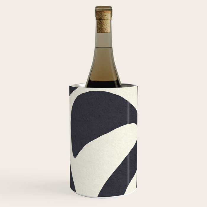 Abstract botanical - black  Wine Chiller Gallery Image 1