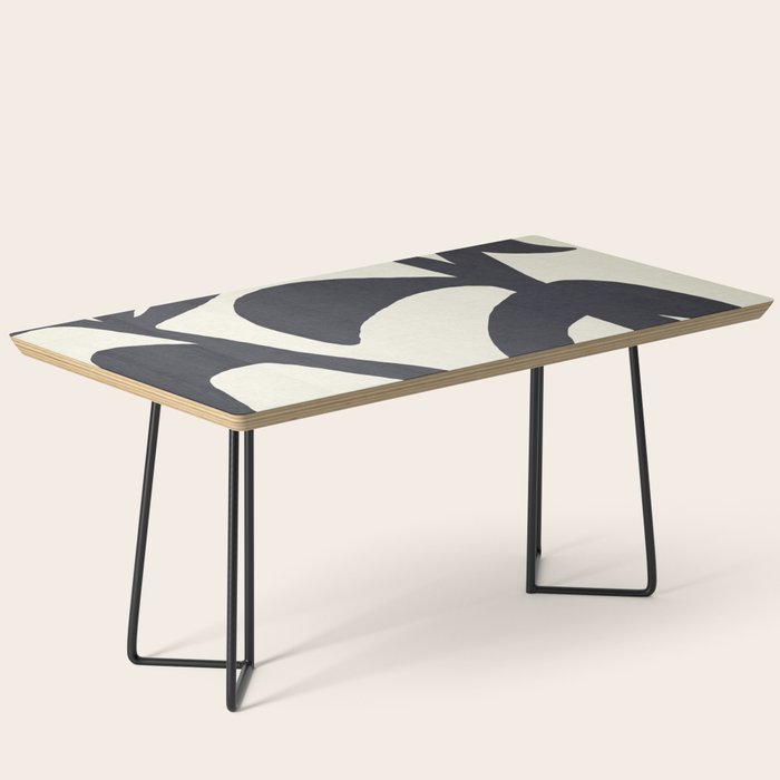 Abstract botanical - black  Coffee Table Gallery Image 1