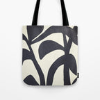 Abstract botanical - black  Tote Bag Gallery Image 1