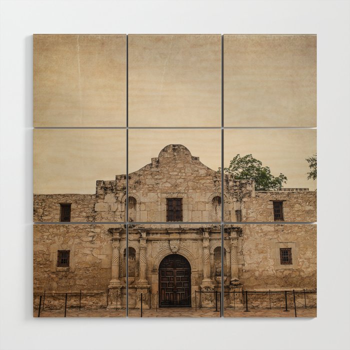 The Alamo Wood Wall Art