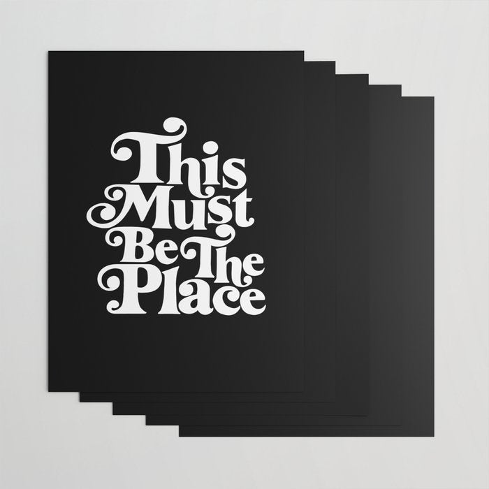This Must Be The Place - Black & White Wrapping Paper Gallery Image 3